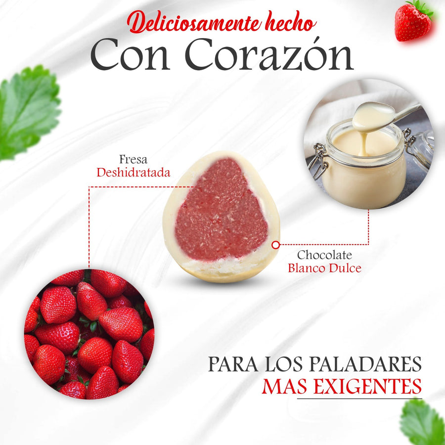 Fresas Chocolate Blanco 150 Grs.