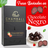 Fresas con chocolate Negro