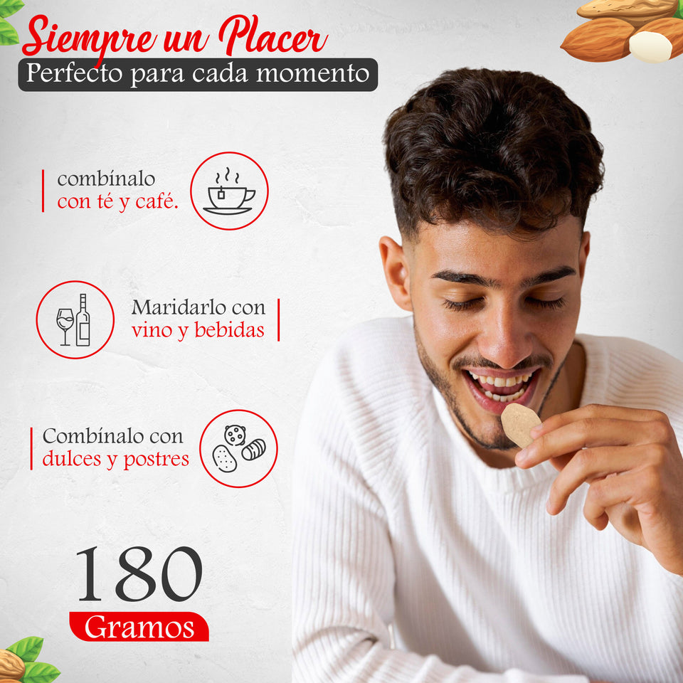 Almendras garrapiñadas con chocolate negro y polvo de cacao