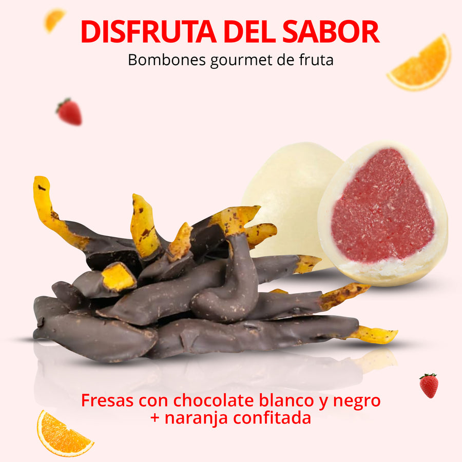 6 Frascos. 3 Frutas y 3 de frutos secos.
