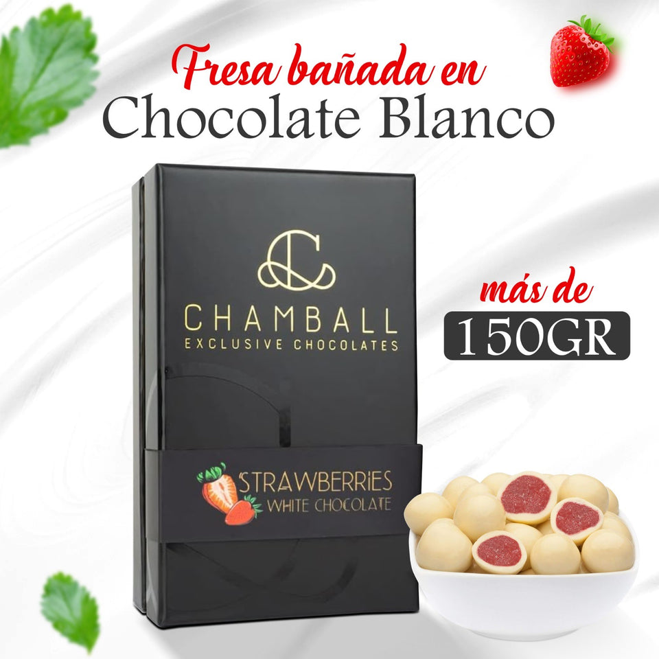 Fresas Chocolate Blanco 150 Grs.