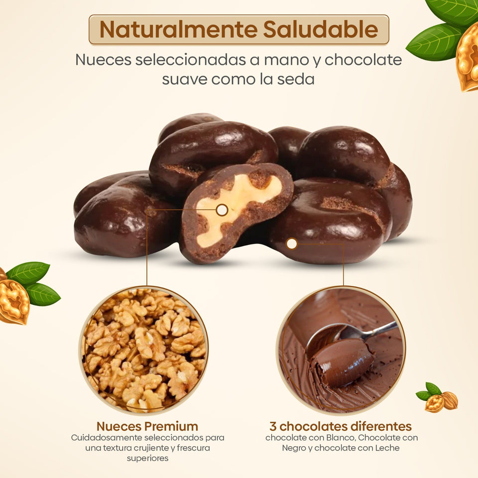 Pack Artesanal de Nueces a de Tres Chocolates