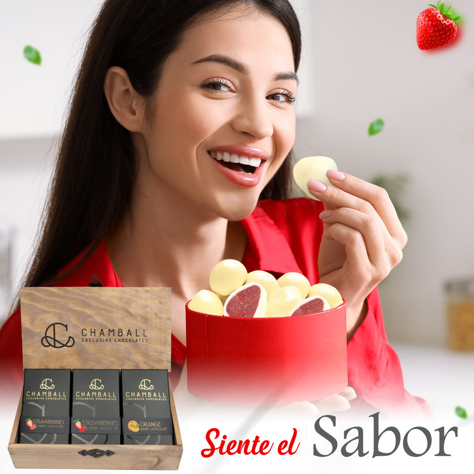 3 Cajas Bombones Chamball Fruits Selection