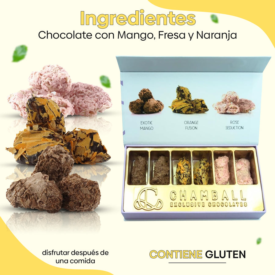 Caja Essential Fruits 6 Trufas