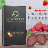 Fresas con chocolate Negro