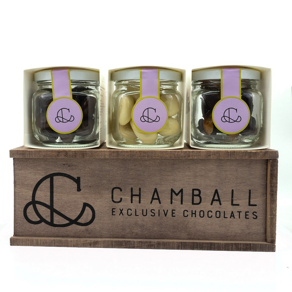 3 Frascos Bombones Chamball Fruits Selection
