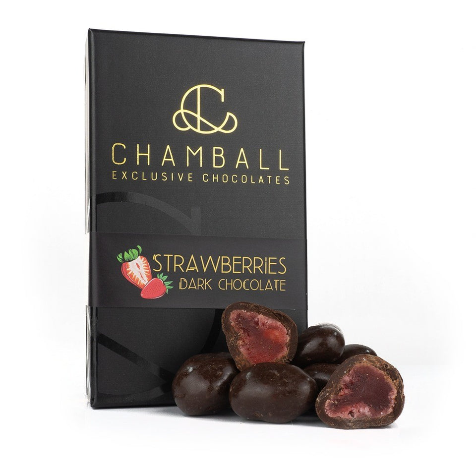 Fresas con chocolate Negro