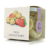 Fresas Deshidratadas Cubiertas de Chocolate Blanco 100gr