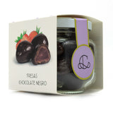 Fresas Deshidratadas Cubiertas de Chocolate Negro. 100gr